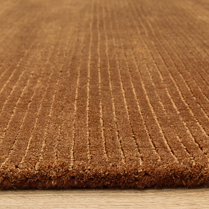 Rug Rowan GRS plain copper brick 120x170 cm