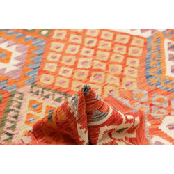 Kilim 209x298 Cm Afghan Kilim In Hand-carded Wool And Cotton