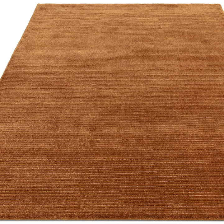 Tappeto Rowan GRS tinta unita rame e arancione 2