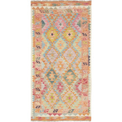 Hand Made Rug Kilim Afghanistan 98x196 Orange B