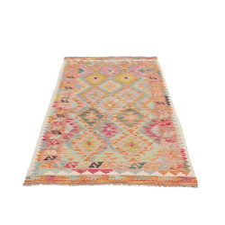 Hand Made Rug Kilim Afghanistan 98x196 Orange B