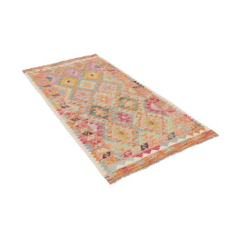 Hand Made Rug Kilim Afghanistan 98x196 Orange B