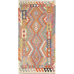 Hand Made Rug Kilim Afghanistan 103x198 Coral O