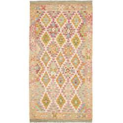 Hand Made Rug Kilim Afghanistan 105x199 Orange