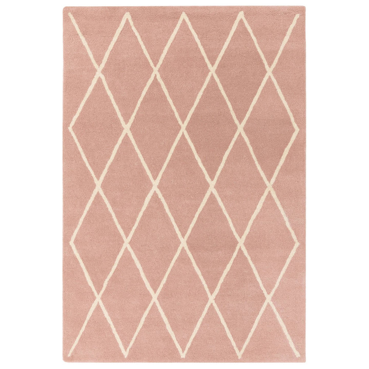 Tappeto Albany geometrico rosa chiaro e beige ch