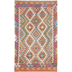 Hand Made Rug Kilim Afghanistan 101x161 Purple