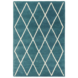 Rug Albany geometric dark green white 160x230 cm