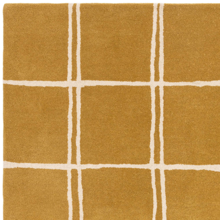 Rug Albany geometric gold yellow white 80x150 cm