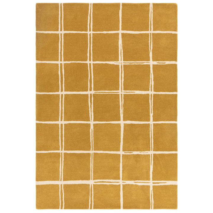Rug Albany geometric gold yellow white 120x170 c