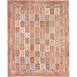 Hand Made Rug Kilim Afghanistan 413x495 Orange
