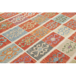 Hand Made Rug Kilim Afghanistan 413x495 Orange