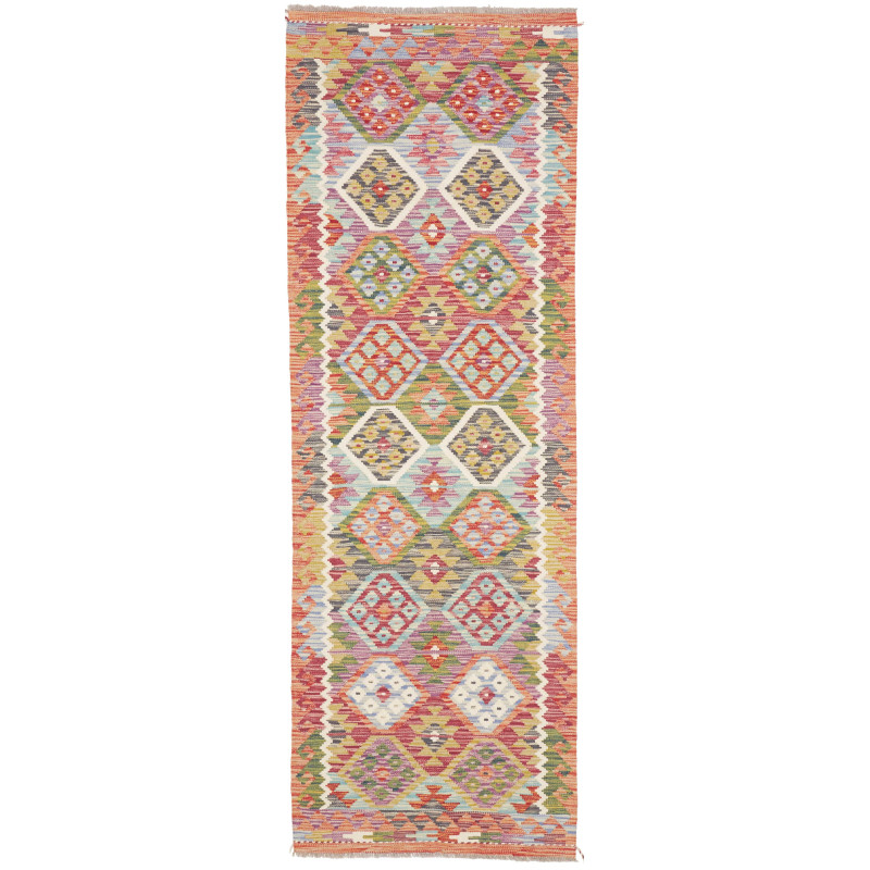 Hand Made Rug Kilim Afghanistan 79x239 Red Oran