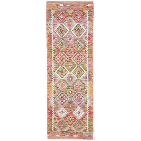 Hand Made Rug Kilim Afghanistan 79x239 Red Oran