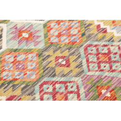 Hand Made Rug Kilim Afghanistan 79x239 Red Oran