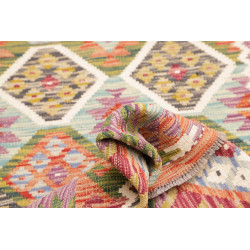 Hand Made Rug Kilim Afghanistan 79x239 Red Oran