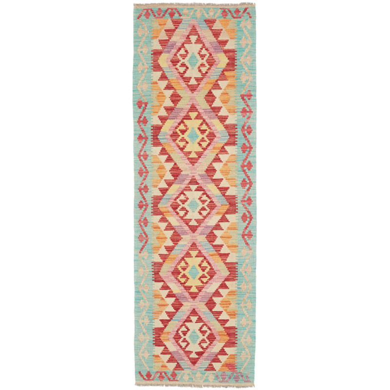 Hand Made Rug Kilim Afghanistan 61x195 Turquois