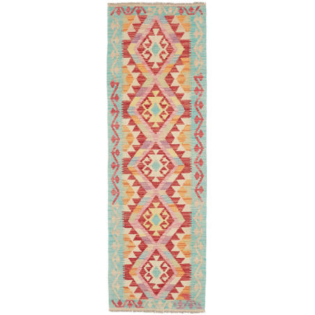 Hand Made Rug Kilim Afghanistan 61x195 Turquois