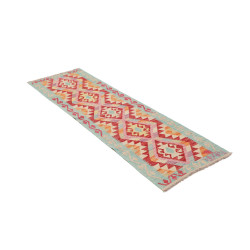 Hand Made Rug Kilim Afghanistan 61x195 Turquois