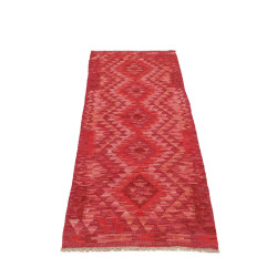 Hand Made Rug Kilim Afghanistan 60x194 Coral Re