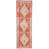 Hand Made Rug Kilim Afghanistan 60x194 Red Beig