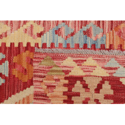 Hand Made Rug Kilim Afghanistan 60x194 Red Beig
