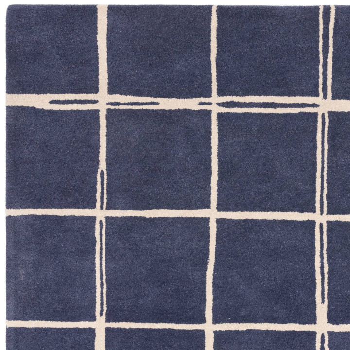 Rug Albany geometric dark blue beige 200x290 cm