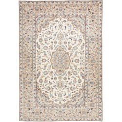 Hand Made Rug Kashan Persia 197x284 Ivory Beige