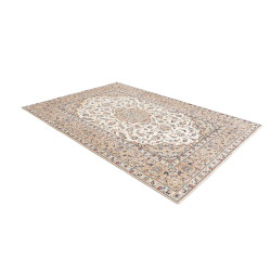 Hand Made Rug Kashan Persia 197x284 Ivory Beige