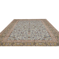Hand Made Rug Kashan Persia 290x374 Aqua Green