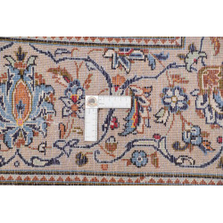 Hand Made Rug Kashan Persia 205x300 Ivory Blue