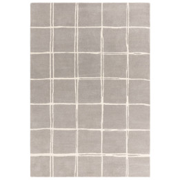 Tappeto Albany geometrico grigio e beige chiaro