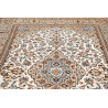 Hand Made Rug Kashan Persia 200x308 Cream Blue
