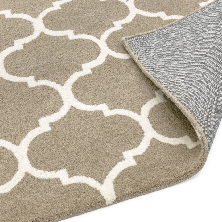 Tappeto Albany geometrico beige e bianco 80x150