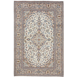 Hand Made Rug Kashan Persia 198x298 Ivory Beige