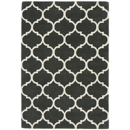 Rug Albany geometric dark grey cream 80x150 cm