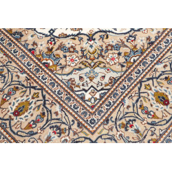 Hand Made Rug Kashan Persia 198x298 Ivory Beige