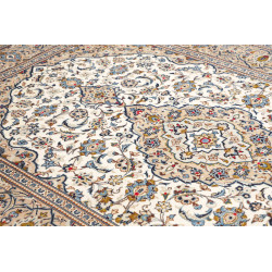 Hand Made Rug Kashan Persia 198x298 Ivory Beige
