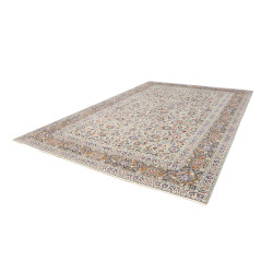 Hand Made Rug Kashan Persia 272x387 Light Aqua