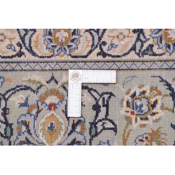 Hand Made Rug Kashan Persia 273x388 Cream Blue