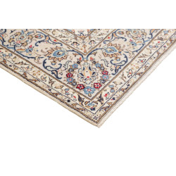 Hand Made Rug Kashan Persia 203x295 Ivory Blue