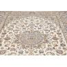Hand Made Rug Kashan Persia 203x295 Ivory Blue