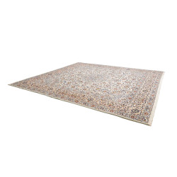 Hand Made Rug Kashan Persia 352x390 Cream White