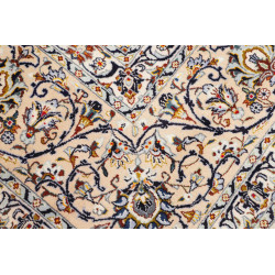 Hand Made Rug Kashan Persia 352x390 Cream White