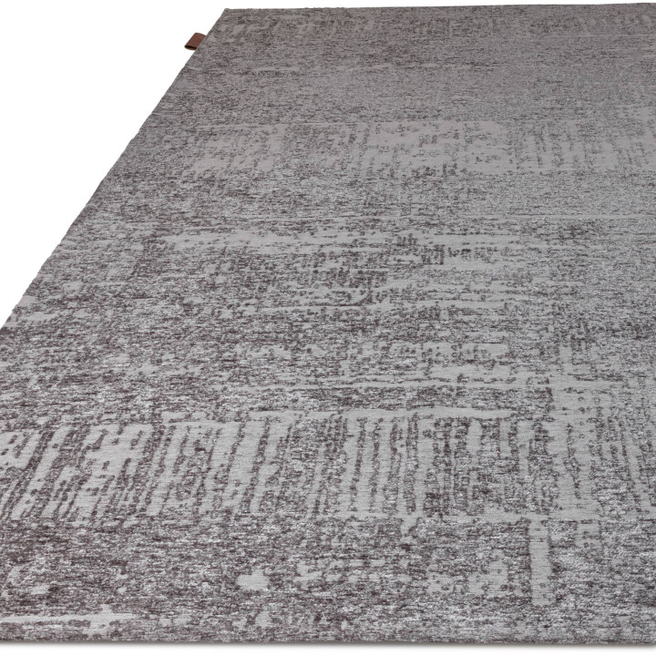 Tappeto Beau astratto grigio chiaro e grigio scu