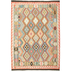 Kilim 202x286 Cm Kilim Afghanistan, Hand-carded Wool (cotton