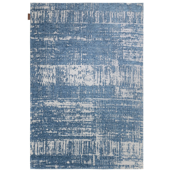 Rug Beau abstract blue silver 200x290 cm