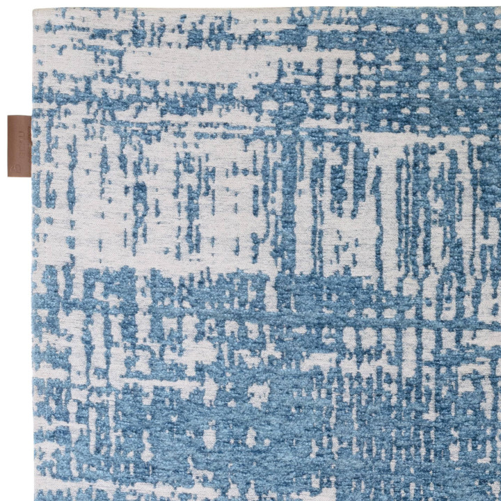 Rug Beau abstract blue silver 200x290 cm