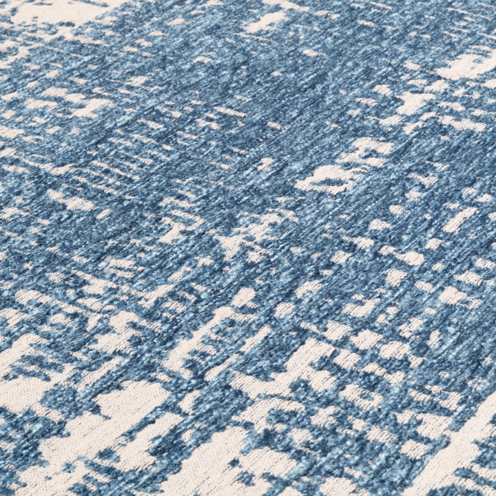Rug Beau abstract blue silver 200x290 cm