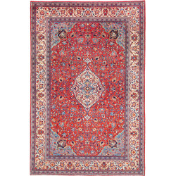 Hand Made Rug Sarough Persia 197x298 Red Blue