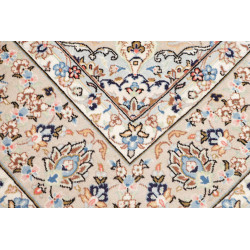 Hand Made Rug Kashan Persia 198x294 Cream Ivory